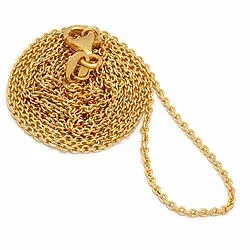 Lange ankerhalskette aus vergoldetem sterlingsilber 70 cm x 1,4 mm