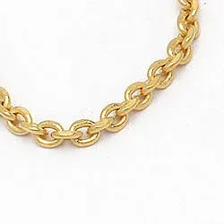 Lange ankerhalskette aus vergoldetem sterlingsilber 70 cm x 1,4 mm