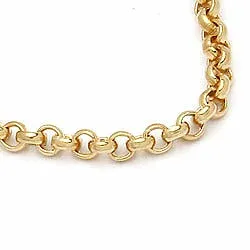 Karte Erbshalskette aus vergoldetem Sterlingsilber 42 cm x 1,4 mm