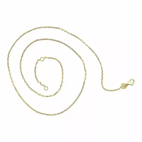 Ankerhalskette aus vergoldetem sterlingsilber 45 plus 3cm x 1,4 mm