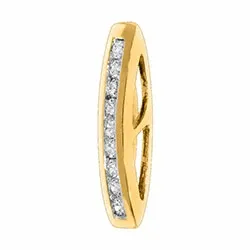 Diamant Anhänger in 14 karat Gold 0,14 ct