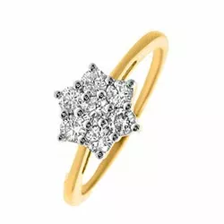 Stern Diamant Gold Ring in 14 Karat Gold 0,36 ct