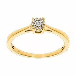 Diamant Gold Ring in 14 Karat Gold 0,05 ct