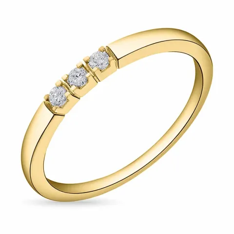 Memoirering in 14 Karat Gold 0,09 ct