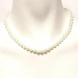 Kollektionsmuster Perle Halskette aus Silber 45 cm x 7,0-7,5 mm