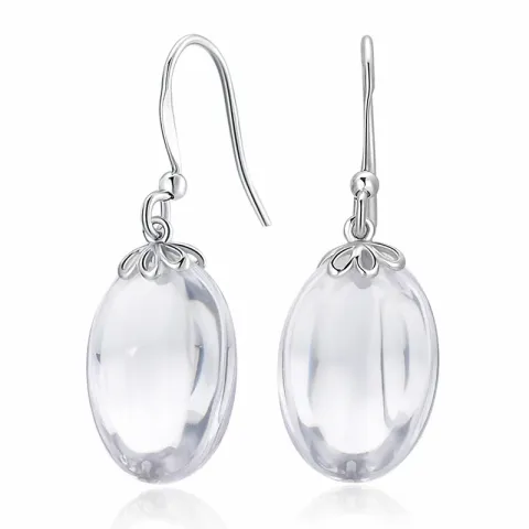 Ovalen Ohrringe in Silber