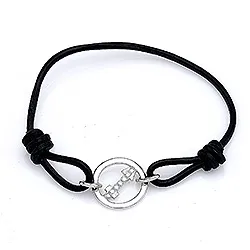 Schütze Sternzeichen Armband aus Leder und Anhänger aus Silber