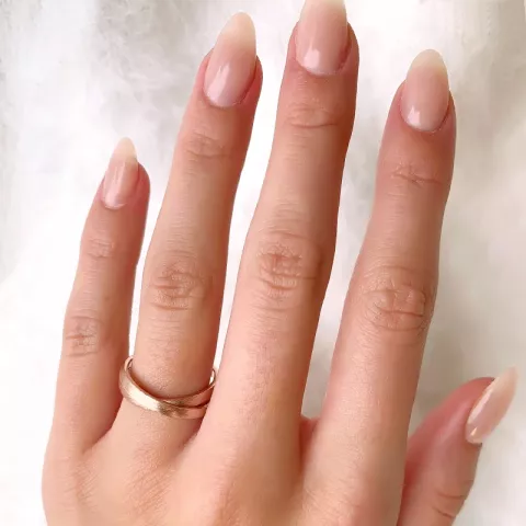 Ring aus rosa beschichtetem Silber