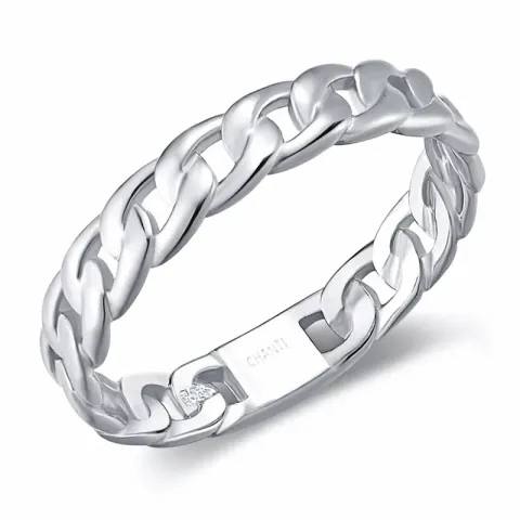 panzer Ring aus Silber