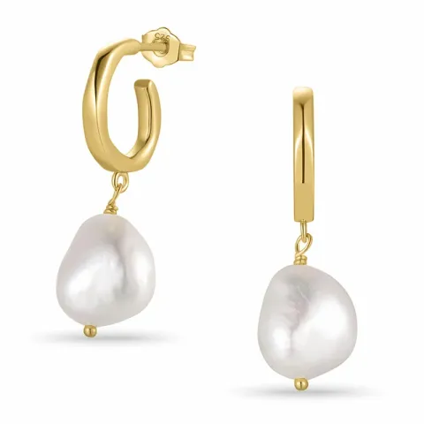 Kollektionsmuster Perle Ohrringe in vergoldetem Sterlingsilber