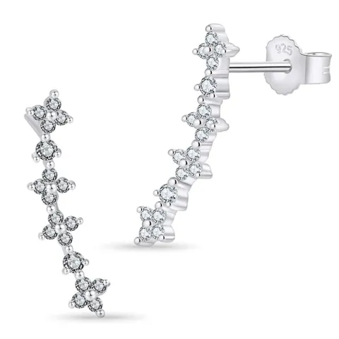 Zirkon Ohrringe in Silber