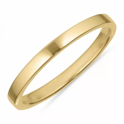 Breit Simple Rings Ring aus vergoldetem Sterlingsilber