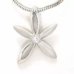 Blumenanhänger aus Silber