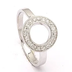 Runder Kreis Ring aus Silber