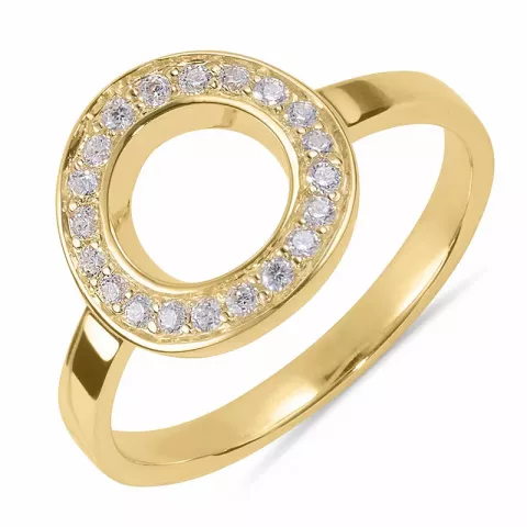 Kreis Ring aus 9 Karat Gold