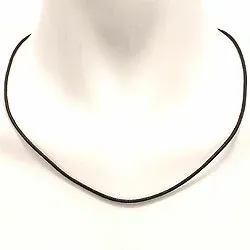 Halskette aus schwarz Baumwollschnur x 1,7 mm