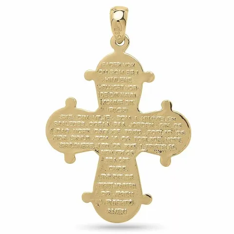 Kollektionsmuster Dagmarkreuz Anhänger aus vergoldetem Sterlingsilber