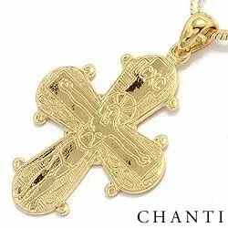 Kollektionsmuster Dagmarkreuz Anhänger aus vergoldetem Sterlingsilber