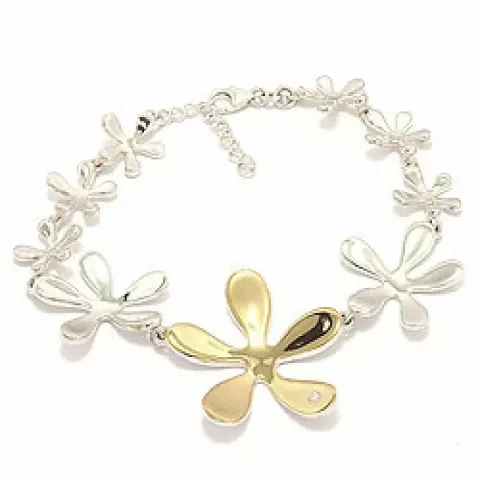 Blumen armband aus silber