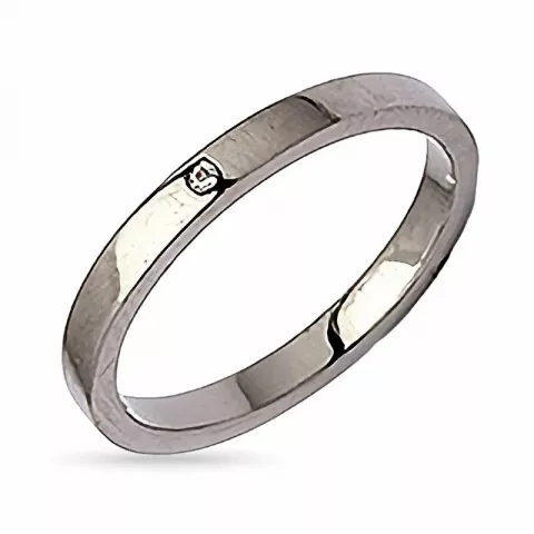 Ring aus schwarzes rhodiniertes Silber