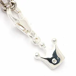 Krone Charms für Armband aus Silber