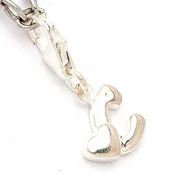 Buchstab c Charm Anhänger aus Silber