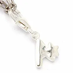 Buchstab a Charm Anhänger aus Silber
