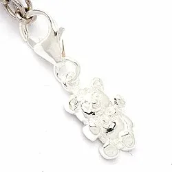 Teddybär Charm Anhänger aus Silber 