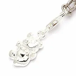 Teddybär Charm Anhänger aus Silber 