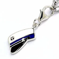 Studentenmütze Charm Anhänger aus Silber