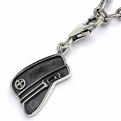Studentenmütze Charm Anhänger aus oxidiertem Sterlingsilber