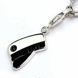 Studentenmütze Charm Anhänger aus Silber