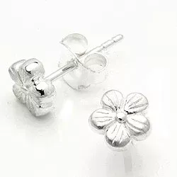 Blumenohrringe in Silber