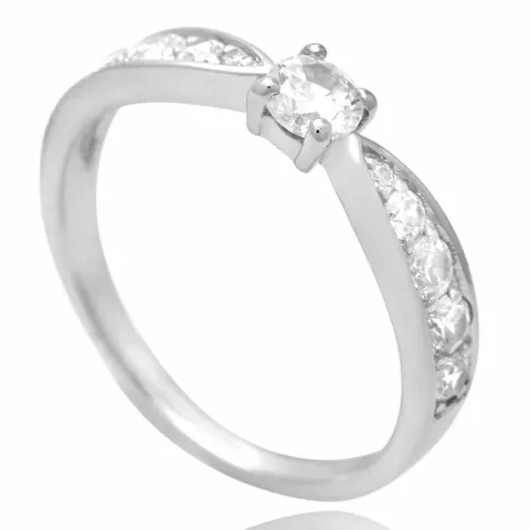 Kollektionsmuster Zirkon Ring aus Silber