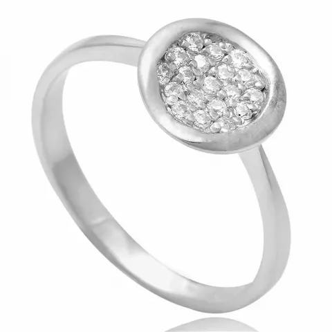 Bezaubernd runder Zirkon Ring aus Silber