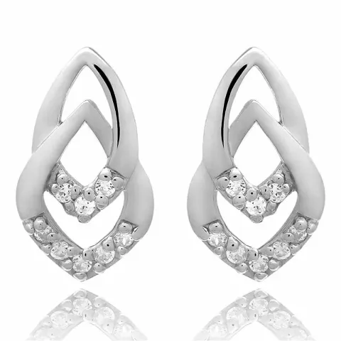 Zirkon Ohrringe in Silber