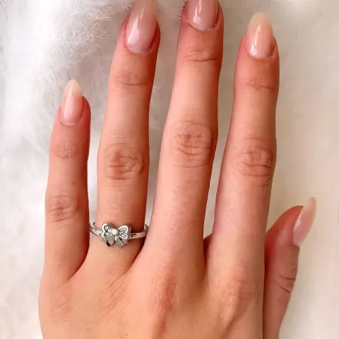 Bezaubernd Schleife Ring aus Silber
