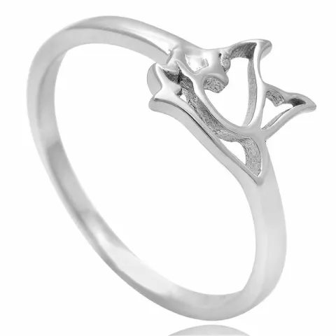 Einfacher Vögel Ring aus Silber