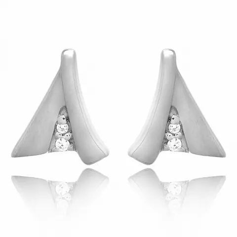 dreieck Ohrringe in Silber