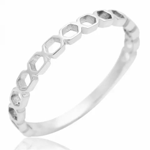 strukturierter Ring aus Silber