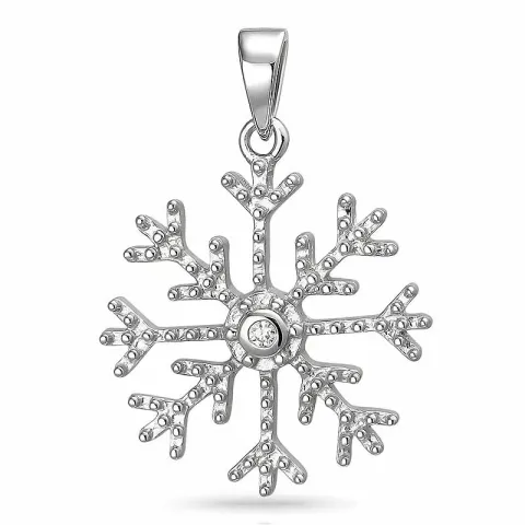 Schneeflocke Anhänger aus Silber