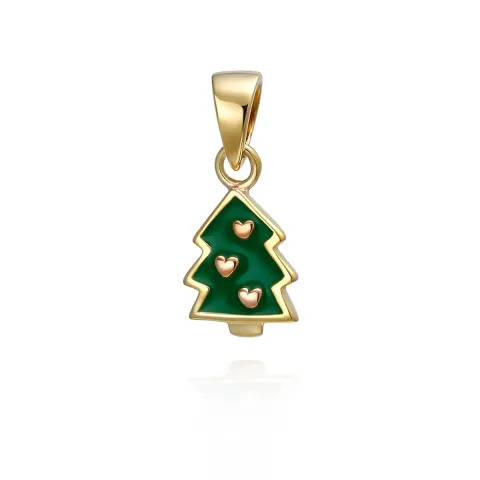Weinachtsbaum Anhänger aus vergoldetem Sterlingsilber