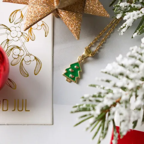 Weinachtsbaum Anhänger aus vergoldetem Sterlingsilber