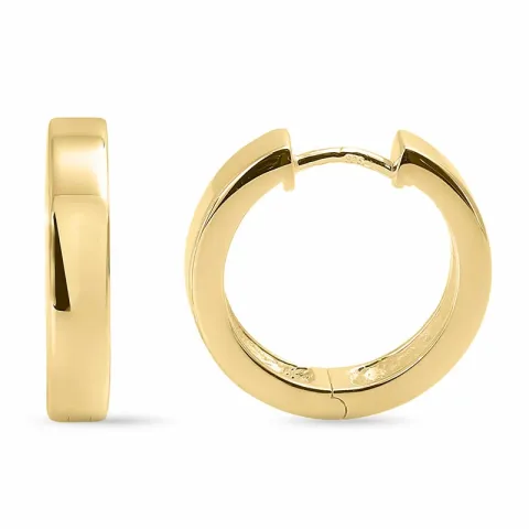 20 mm Kreole in vergoldetem Silber