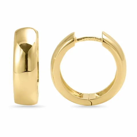 18 mm Kreole in vergoldetem Silber