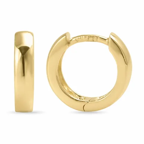 14 mm Kreole in vergoldetem Silber