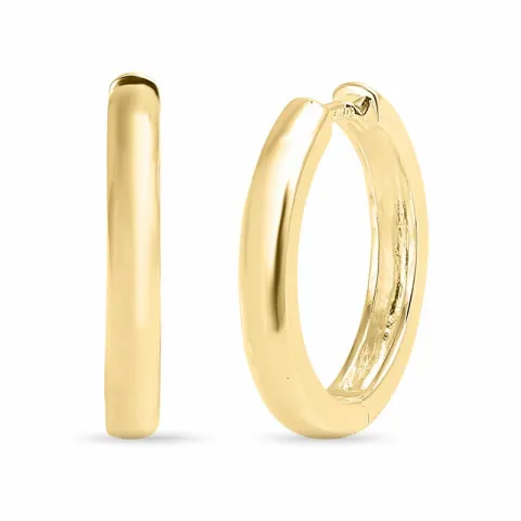 20 mm Kreole in vergoldetem Silber