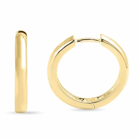 20 mm Kreole in vergoldetem Silber