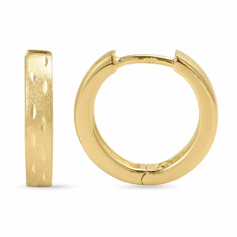 15,5 mm Kreole in vergoldetem Silber