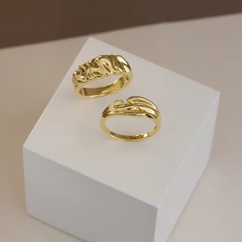 Ring aus vergoldetem Sterlingsilber